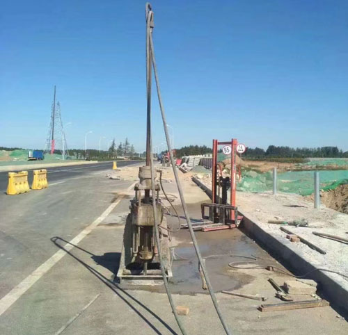 北泉镇公路高聚物注浆加固